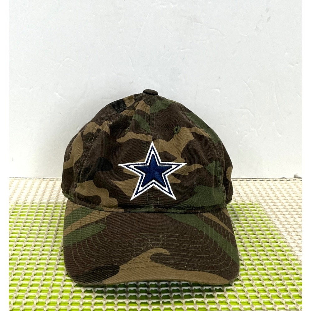 Dallas Cowboys NFL Camo Baseball Hat Men's Adjustable Strapback Star Logo